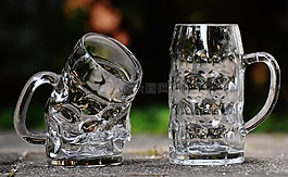 啤酒杯,变形,扭结