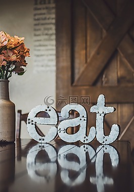 吃,晚餐,餐
