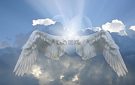 心臟,天使,翼