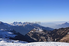 山,雪,滑雪度假