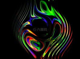 抽象,彩虹,多彩