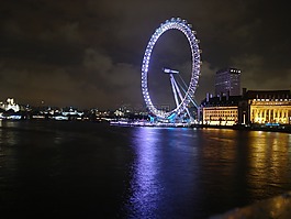 倫敦眼,引力,夜