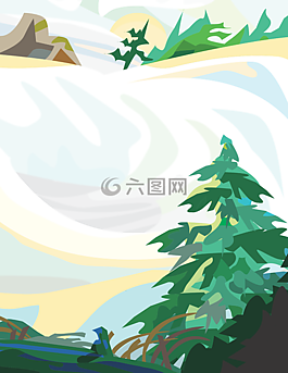 景觀,冬天,雪