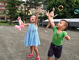 小孩,親子,公園