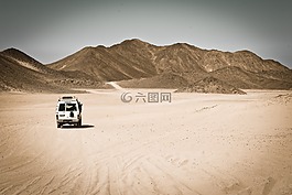 沙漠,熱,砂