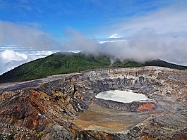 火山,poa,哥斯達黎加