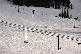 雪,滑雪,冬天