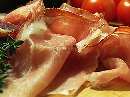 火腿,吃,食品
