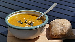 湯,吃,食品