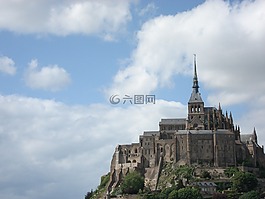 法國,圣米歇爾山,城堡