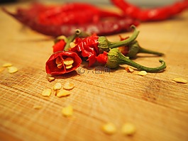 辣椒,尖銳,紅色