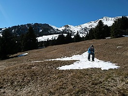 滑雪者,雪,雪的修补程序