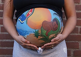bellypaint,肚皮畫,懷孕
