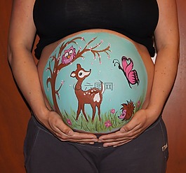 bellypaint,肚皮畫,懷孕