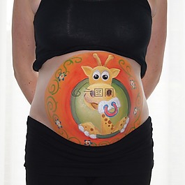 bellypaint,肚皮畫,懷孕