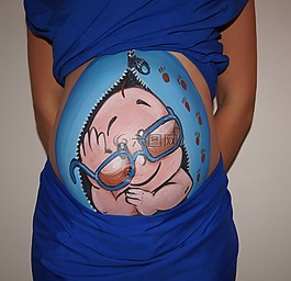 bellypaint,肚皮畫,懷孕