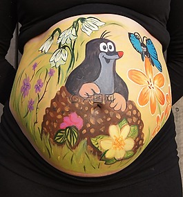 bellypaint,肚皮畫,懷孕