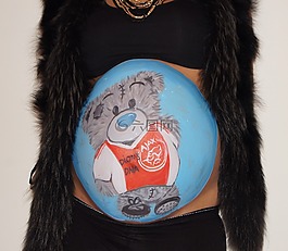 bellypaint,肚皮畫,懷孕