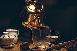 咖啡因,杯,黑暗