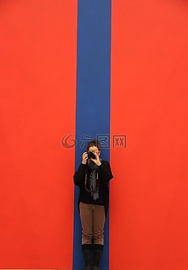 攝影師,背景,紅色和藍(lán)色
