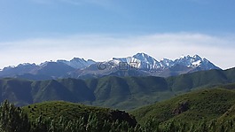 雪皑皑山,山 vista,自然