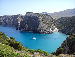 小船,海,撒丁島