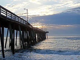 海洋,碼頭,海