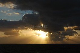 云,太陽,abendstimmung