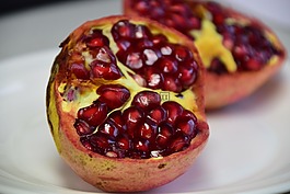 石榴,紅色,水果