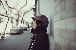 女人,型號,街頭