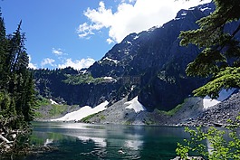 山,湖,西雅圖