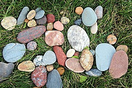 有色寶石,夏天,鵝卵石