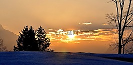 日出,morgenstimmung,天空