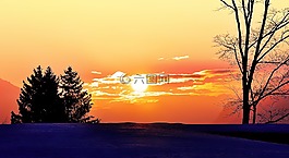 日出,morgenstimmung,陽光
