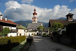 高山,村,奧地利