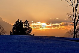 日出,morgenstimmung,天空