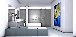 浴室,繪畫,畫廊