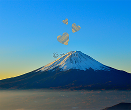 山,心,愛情