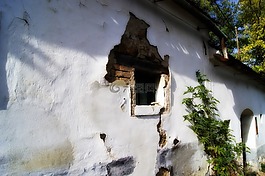老房子,窗口,墻