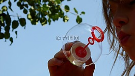 肥皂泡沫,兒童,游戲
