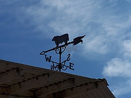 風向標,天空,谷倉
