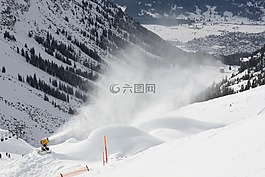 滑雪,雪,太陽