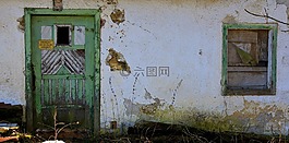 正面,房子墻,砌體
