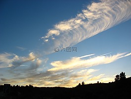 云,天空,光