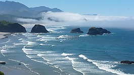 海洋,海岸,波