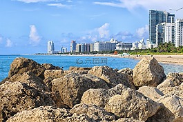 海洋,大西洋,迈阿密海滩