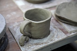 瓷器,手,污垢