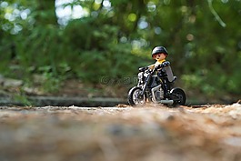 普雷摩比,自行車,摩托車