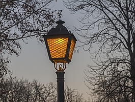 馬德里,夜,路燈