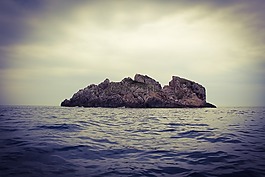 島,海,巖